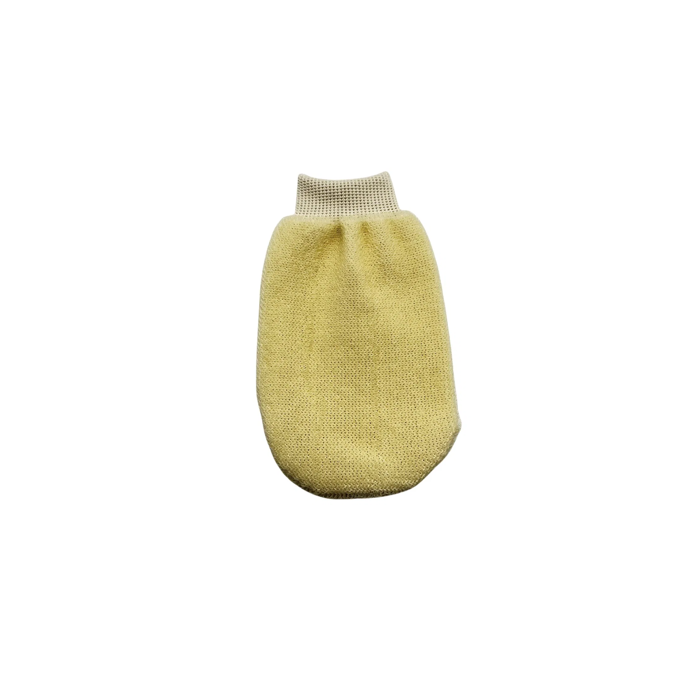 Yellow Deep Exfoliating Body Bath Gloves