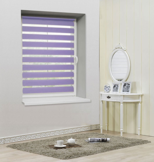 Shadesu Double Layered Fabric Zebra Sheer Shade