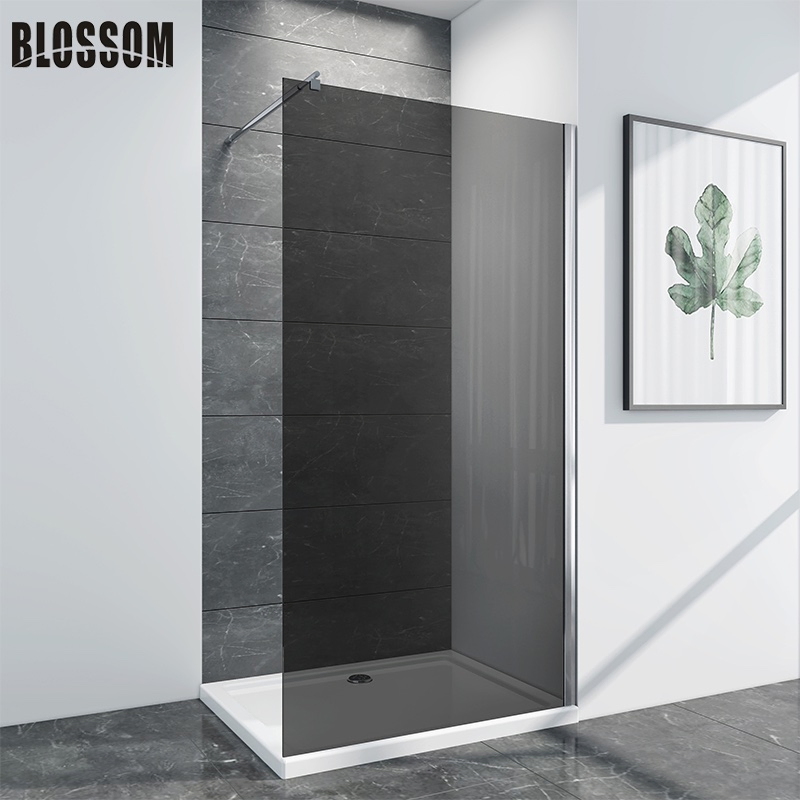 Wet Room Walk in Frosted Glass Shower Screen Door Bathroom