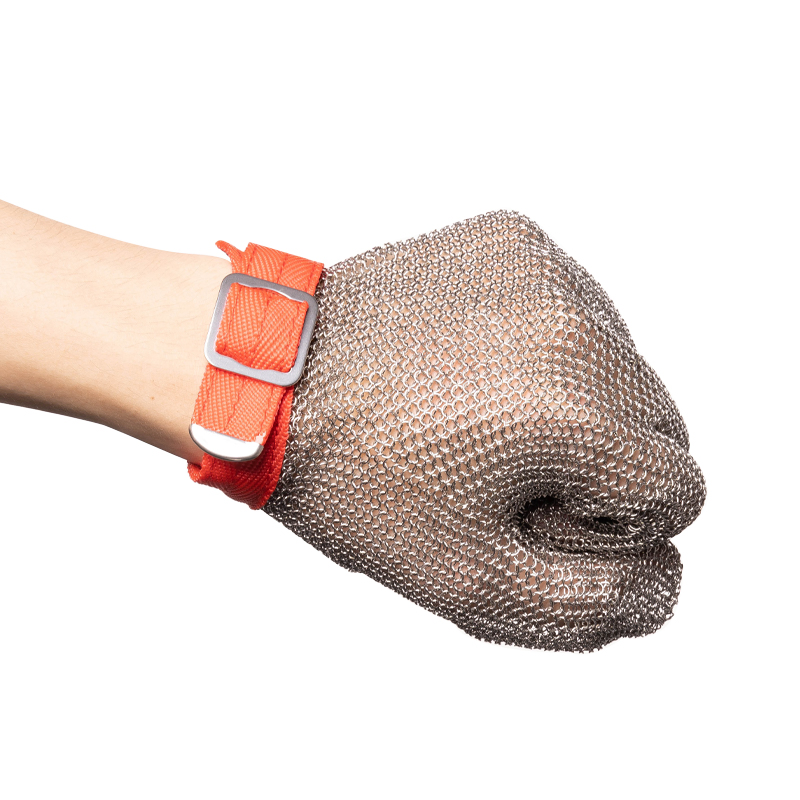Level 9 Durable Stainless Steel Ring Cut Resistant Gloves for Butcher