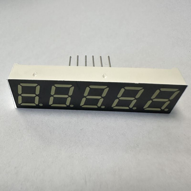 0.39" 5-Digit Blue 7-Segment LED Display, Common Cathode