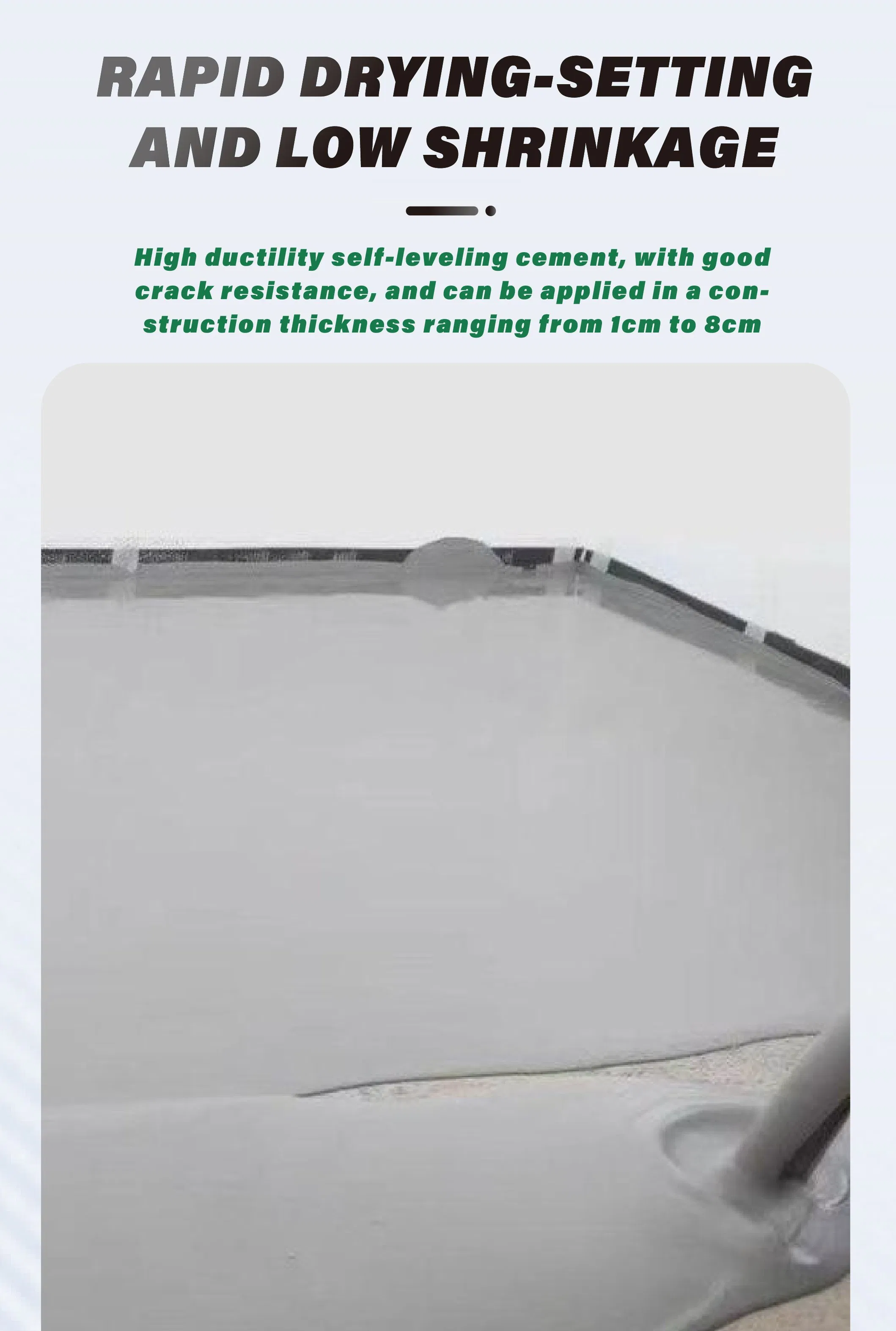 High Ductility Levelling Compound for The Installation of Flooring