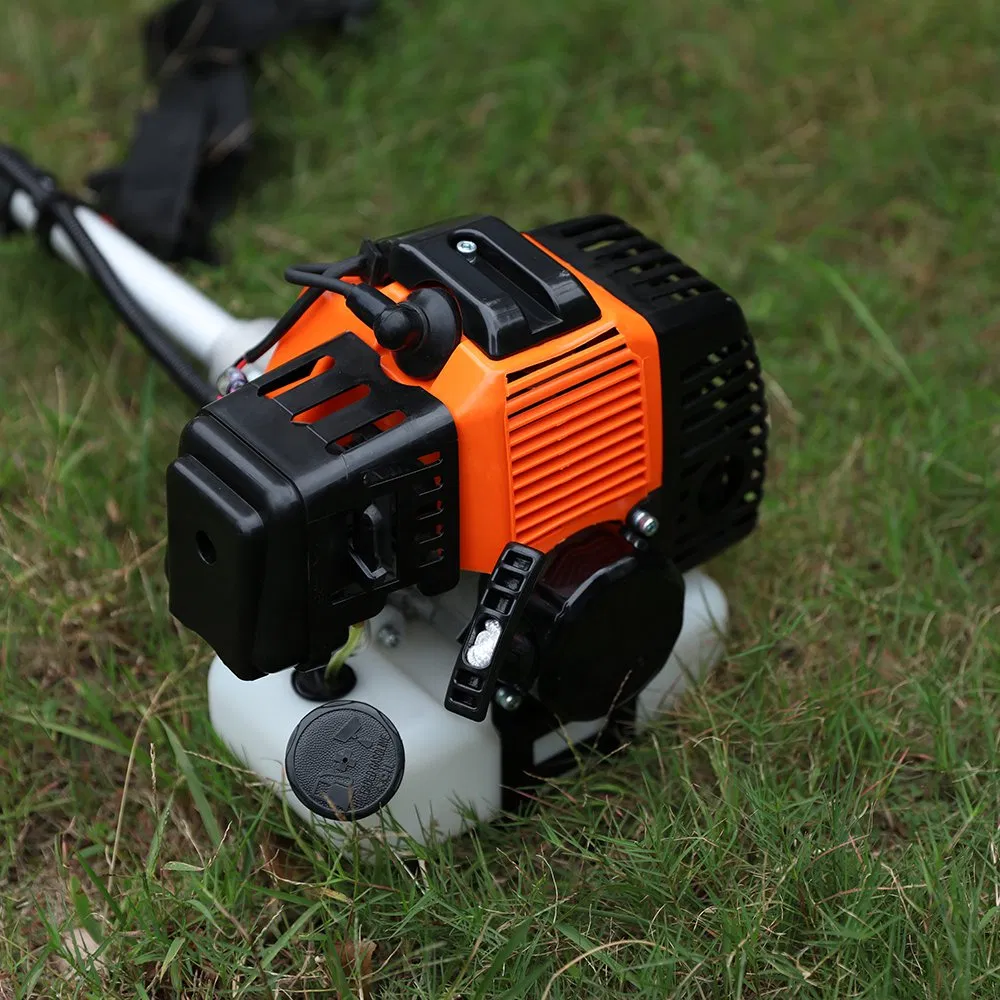 Yard Force 52cc Professional Brush Cutter & Trimmer 9000rpm, 255mm (10") Blade & 420mm (16.5") Line - Easy Starter & Commercial Harness - Lt A42