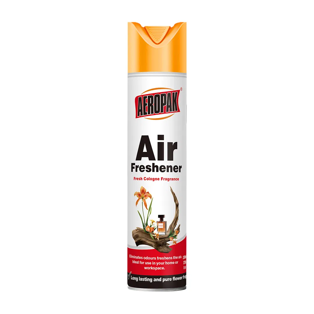Aeropak 330ml Aerosol Cologne Scent Non Toxic Fragrance Dispenser OEM Customization Supported Refillable Air Freshener Spray