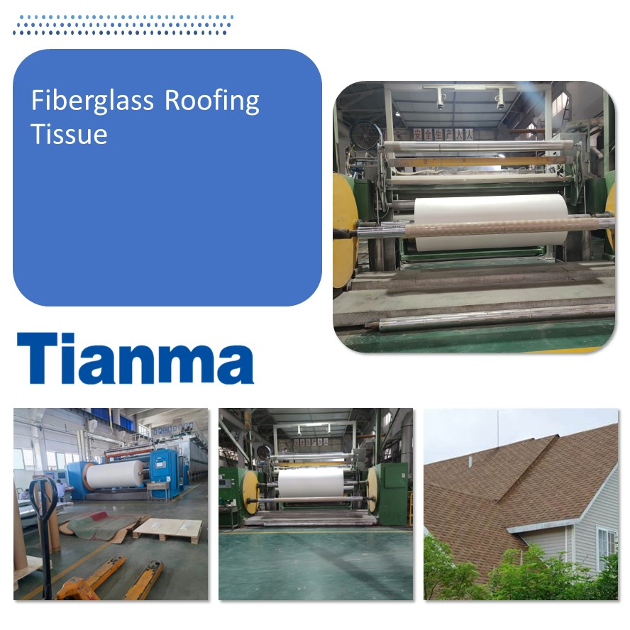 Fiberglass Roofing Veil/ Surface Tissue, Seepage Resistance