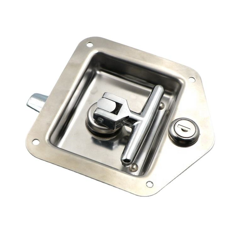 Stainless Steel Keyed Difference T Bar Car Box Gas Cabinet Latch Truck Lock