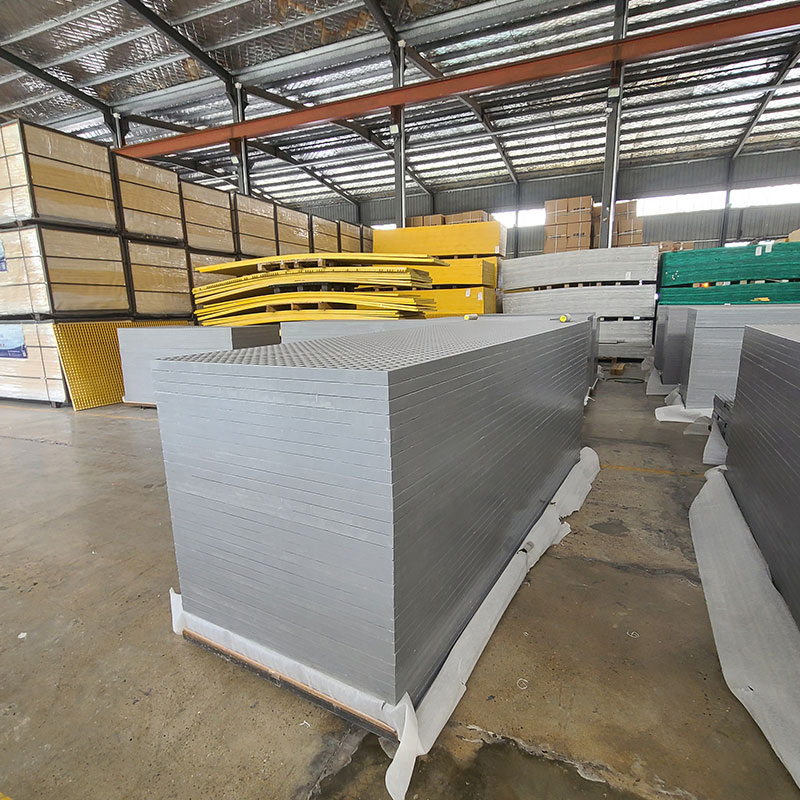 Fire Retardant Fiberglass Grating Tunnel Subway Plant Fireproof Area Fire Resistance Tested Safety Certified FRP Solution for Extreme Heat Zones
