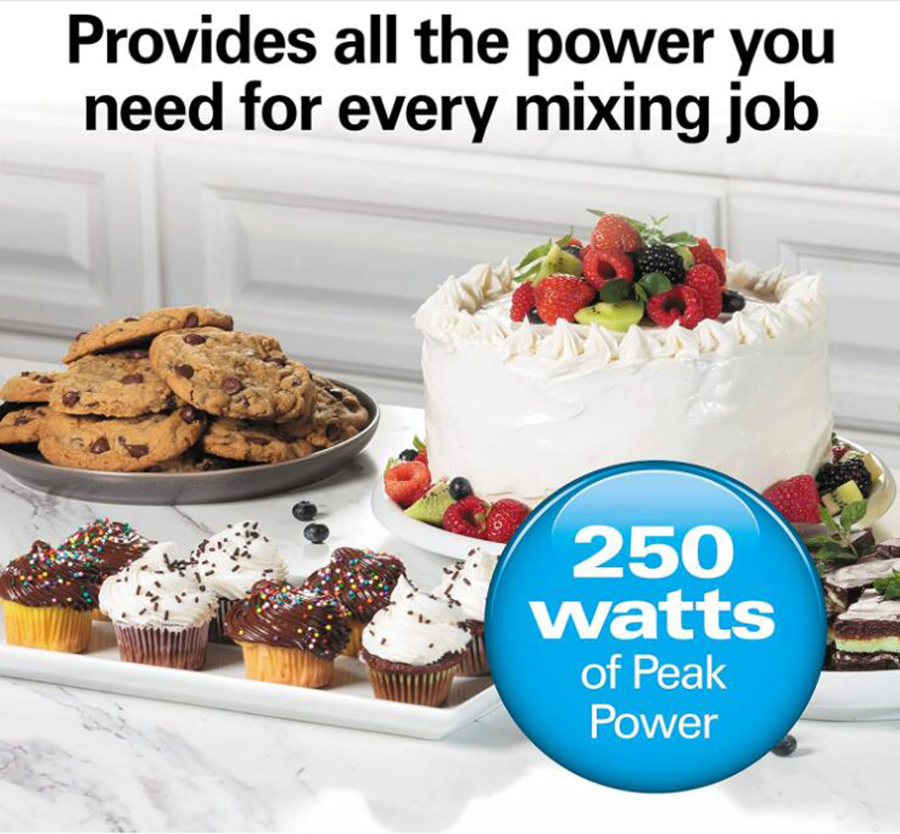 6-Speed White Traditional Beaters Electric Hand Mixer with Whisk