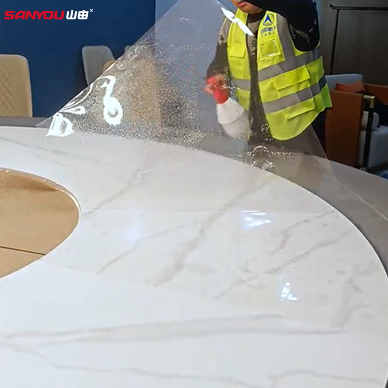 Factory Production Gloss and Matt Style Pet Material Stone Protective Decorative Film Protect Your Furnitures