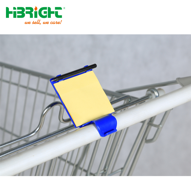 Supermarket Shopping Cart Promotional Plastic Shopping List Memo Holder