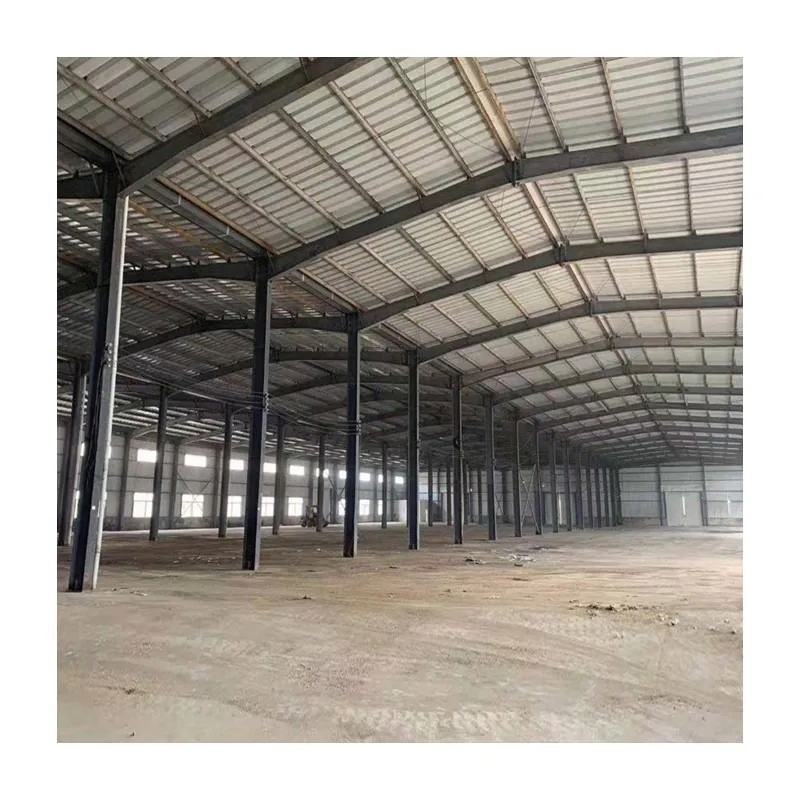 Wide Span Prefabricated Steel Structure Industrial Modular Supply Construction Metal Building Warehouse with Sandwich Panel I H Beam for Sale