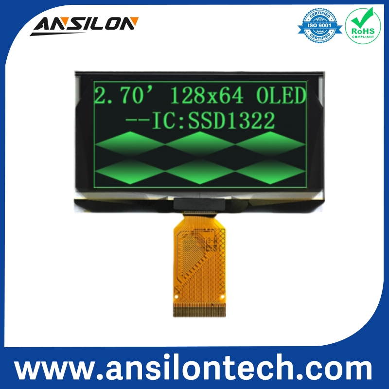 2.7 Inch 128X64 OLED Screen 30 Pin OLED Display Module SSD1327 Pmoled