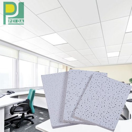 Super Quality 20mm Thickness Acoustical Mineral Fiber Panels Ceiling Board Guangzhou Factory