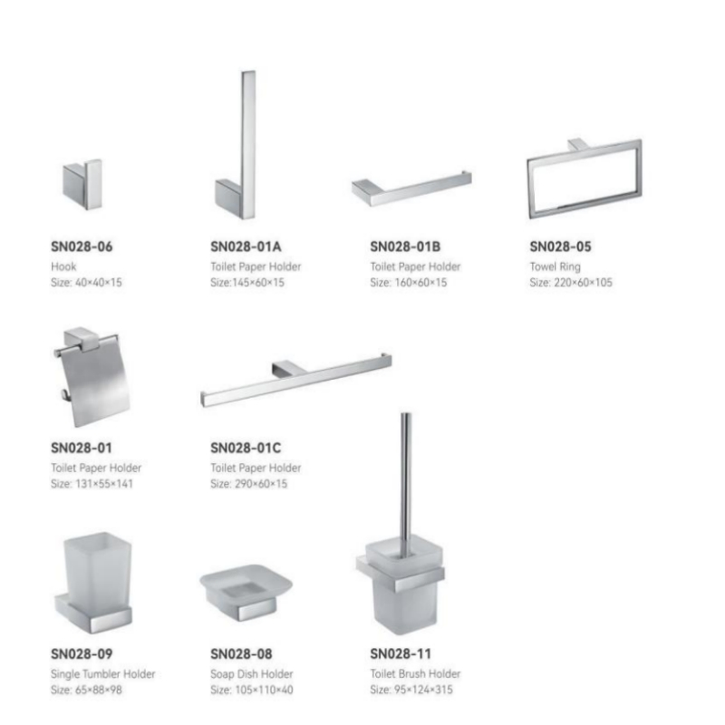 Modern Minimalist Design Bathroom Sanitary Ware Holder Towel Rack Hardware