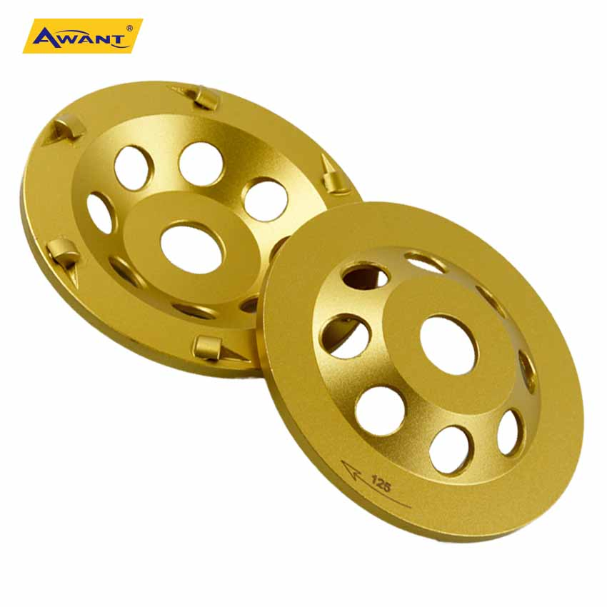 Shining 5 Inch 125mm PCD Diamond Cup Wheel for Epoxy Floor Paint