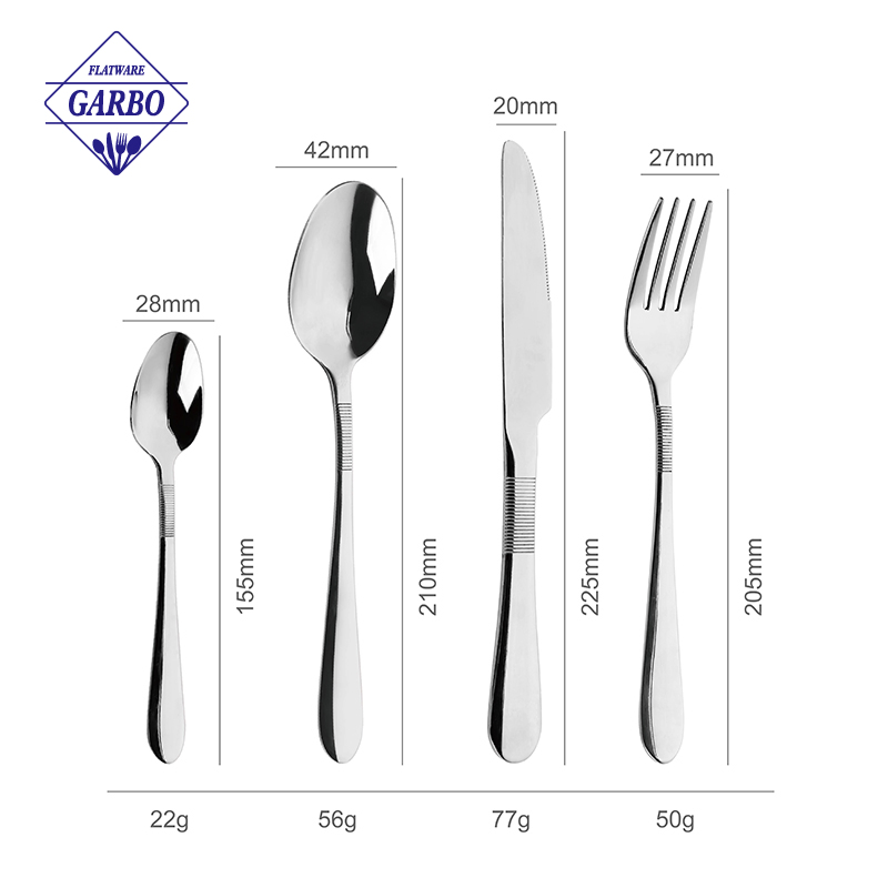 Mirror Polish 410 Stainless Steel PVD Technology Fruirt Fork Dessert Fork