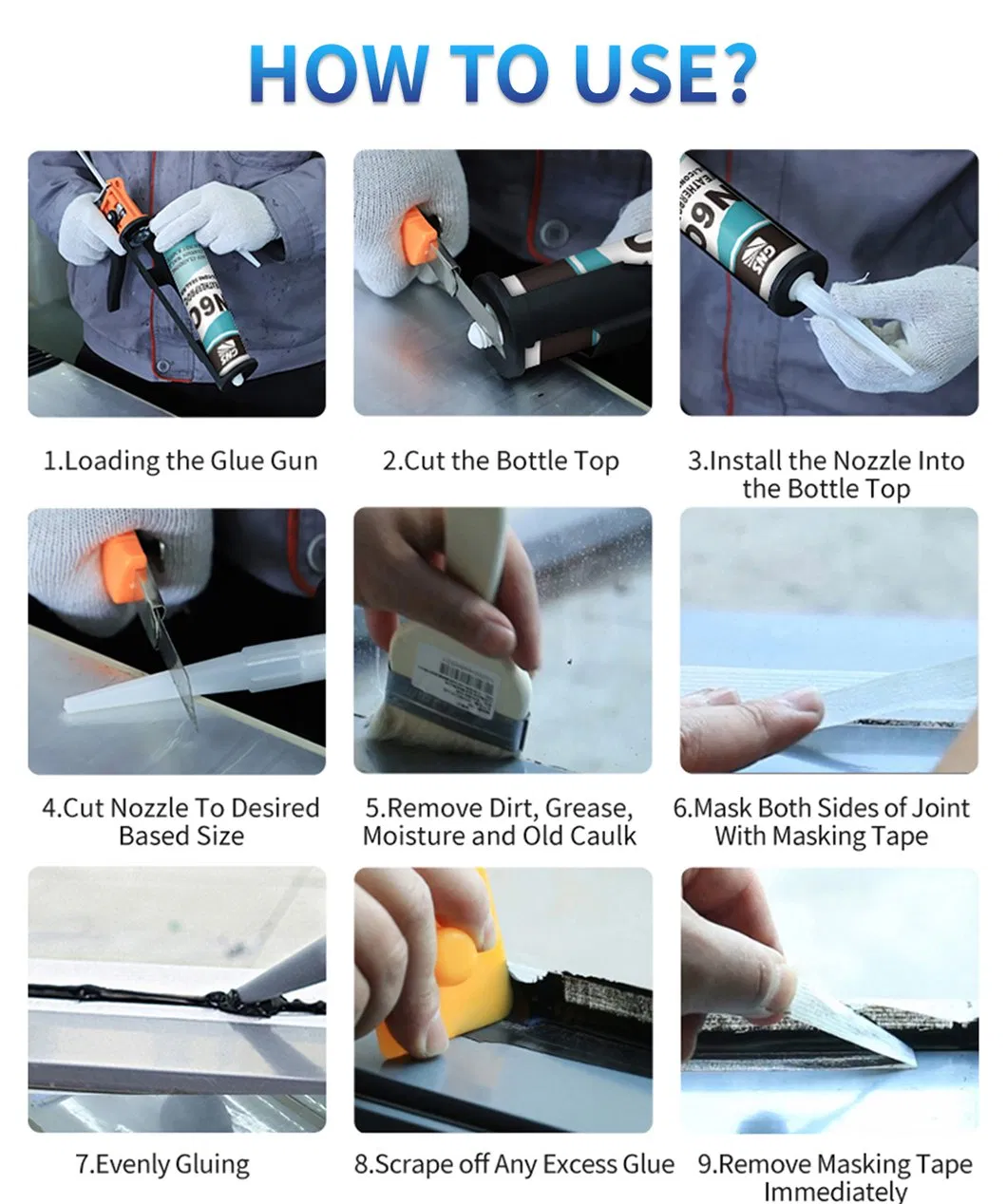 260ml 280ml 300ml High Performance Weatherproof Silicone Sealant Neutral Window and Door Silicone Sealant