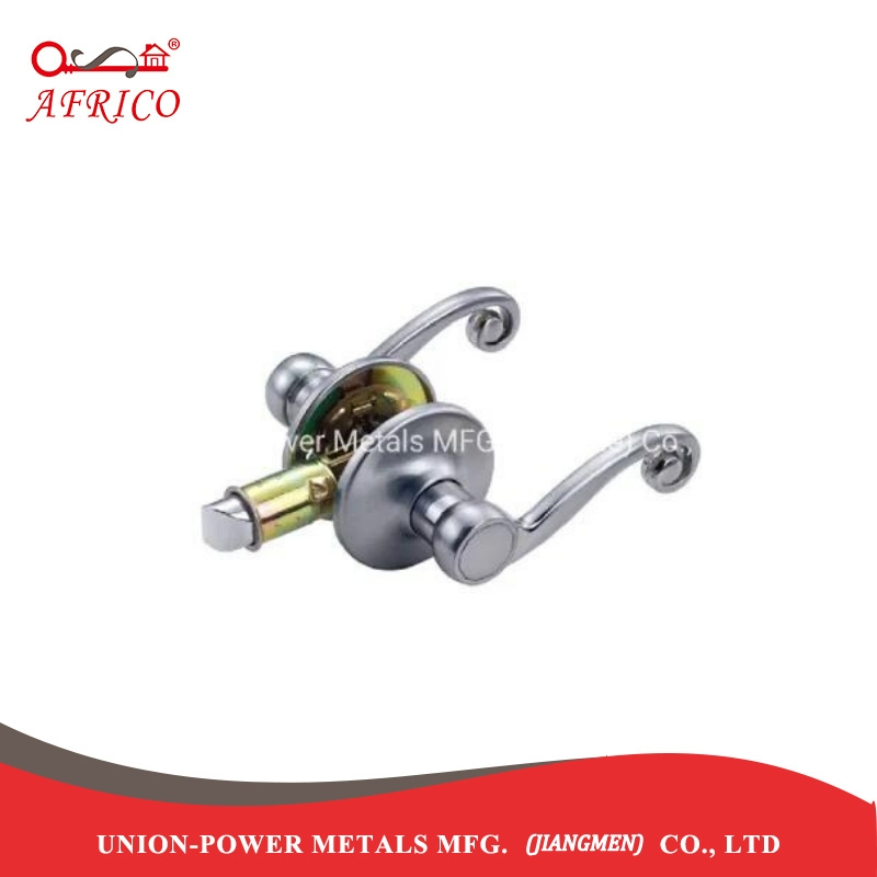 Zinc Alloy Steel Tubular Lever Knob Lockset Door Lock Hardware for Passage Door