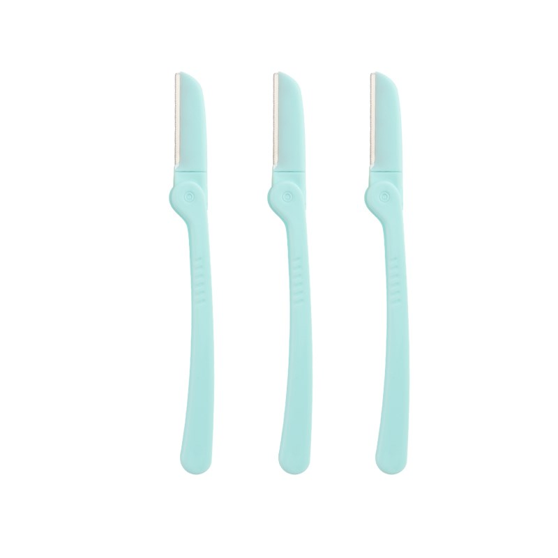 D108 Fold-Able Eyebrow Razor Small MOQ Dermaplaning Facial Razor with Netted Blade