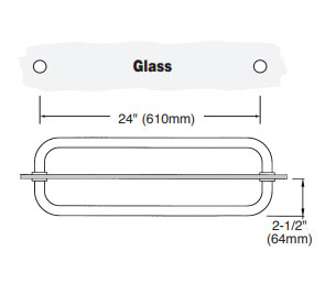Luxury Brushed Nickel 12" Back-to-Back Towel Bars Bathroom Towel Rail for Glass Door