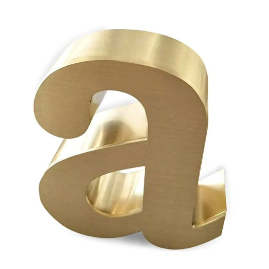 Customized Fabricated Display Stainless Steel Logo Signage for Advertising