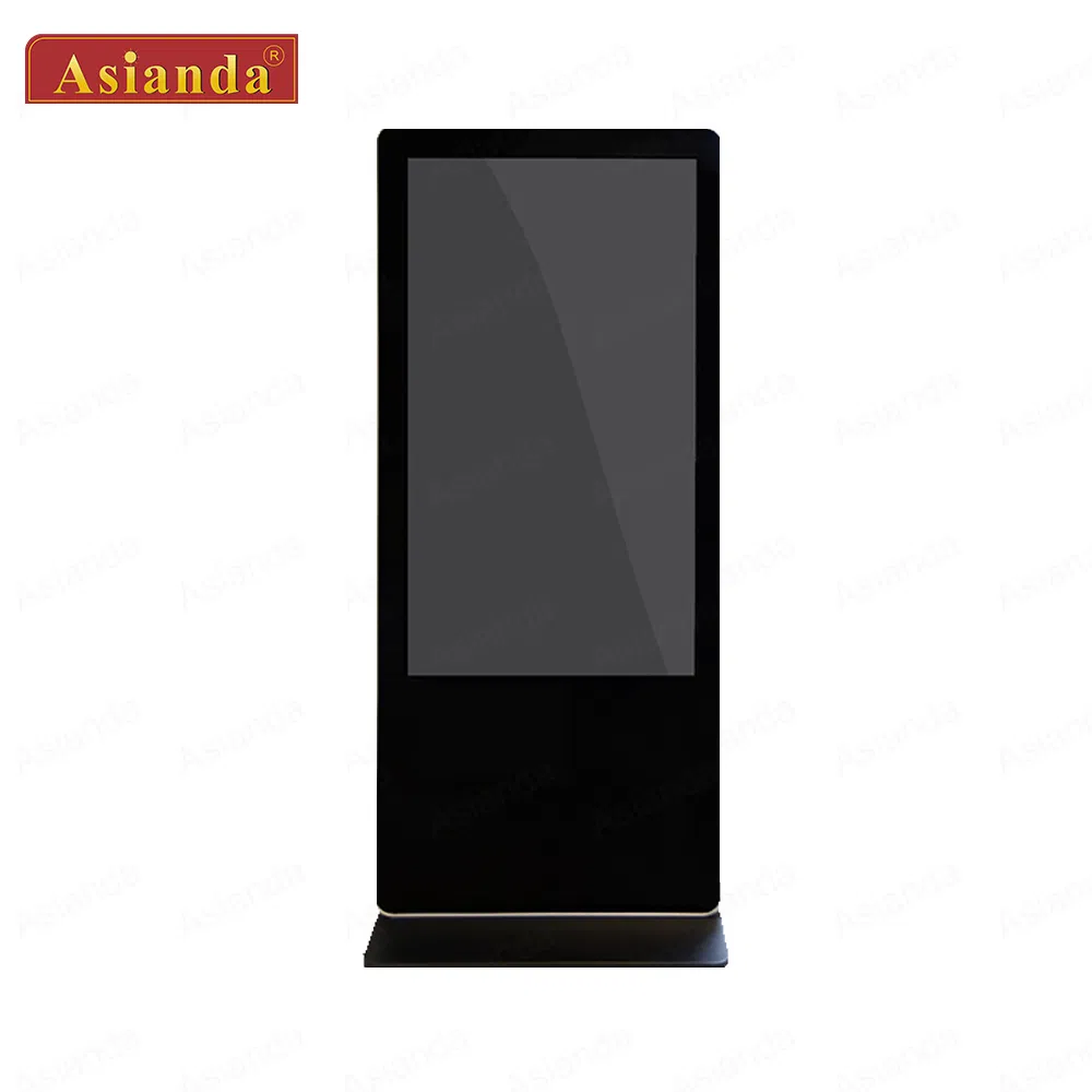 75-дюймовый напольный сенсорный киоск для рекламы