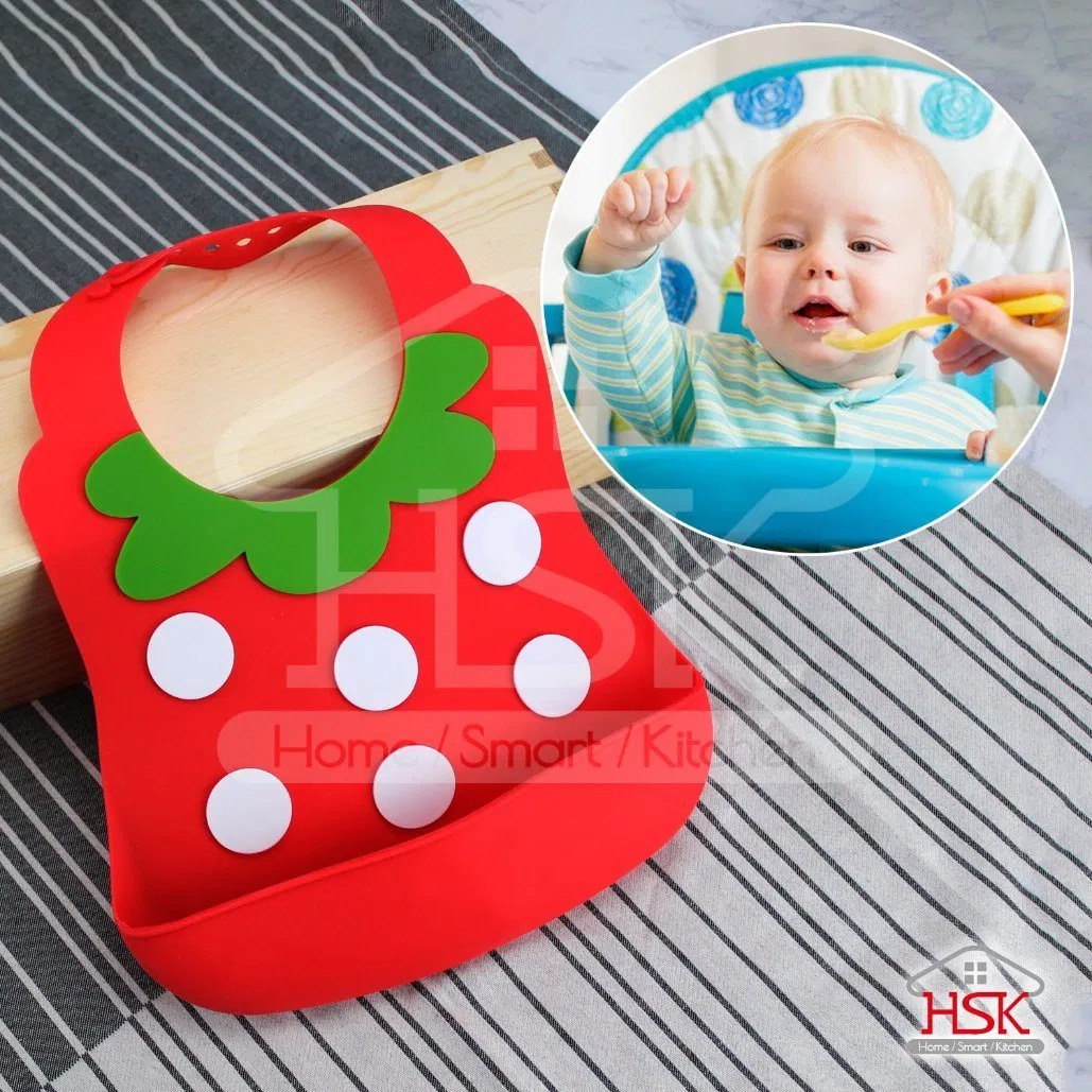 Waterproof Soft Food Catch Bib Silicone Baby Products