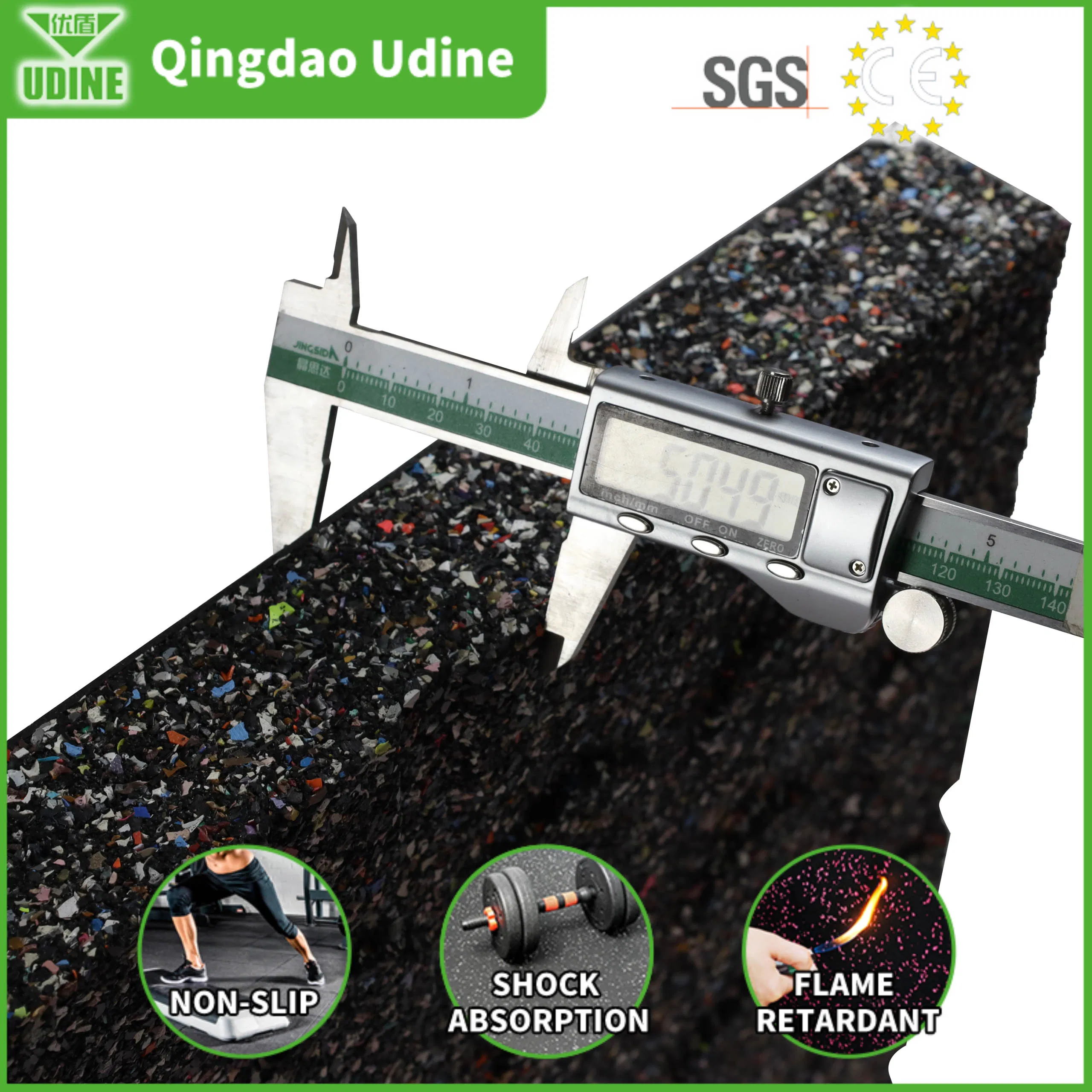 Premium Gym Flooring Mats Composite Mat Non-Toxic Flooring Gym