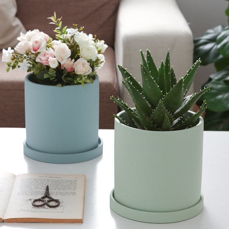 Горшки керамические цветные скандинавский стиль