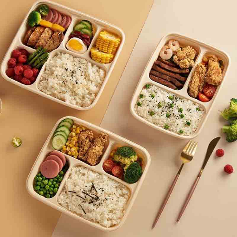 3 Compartment Takeaway Blister Clamshell Microwave Cornstarch Lunch Box