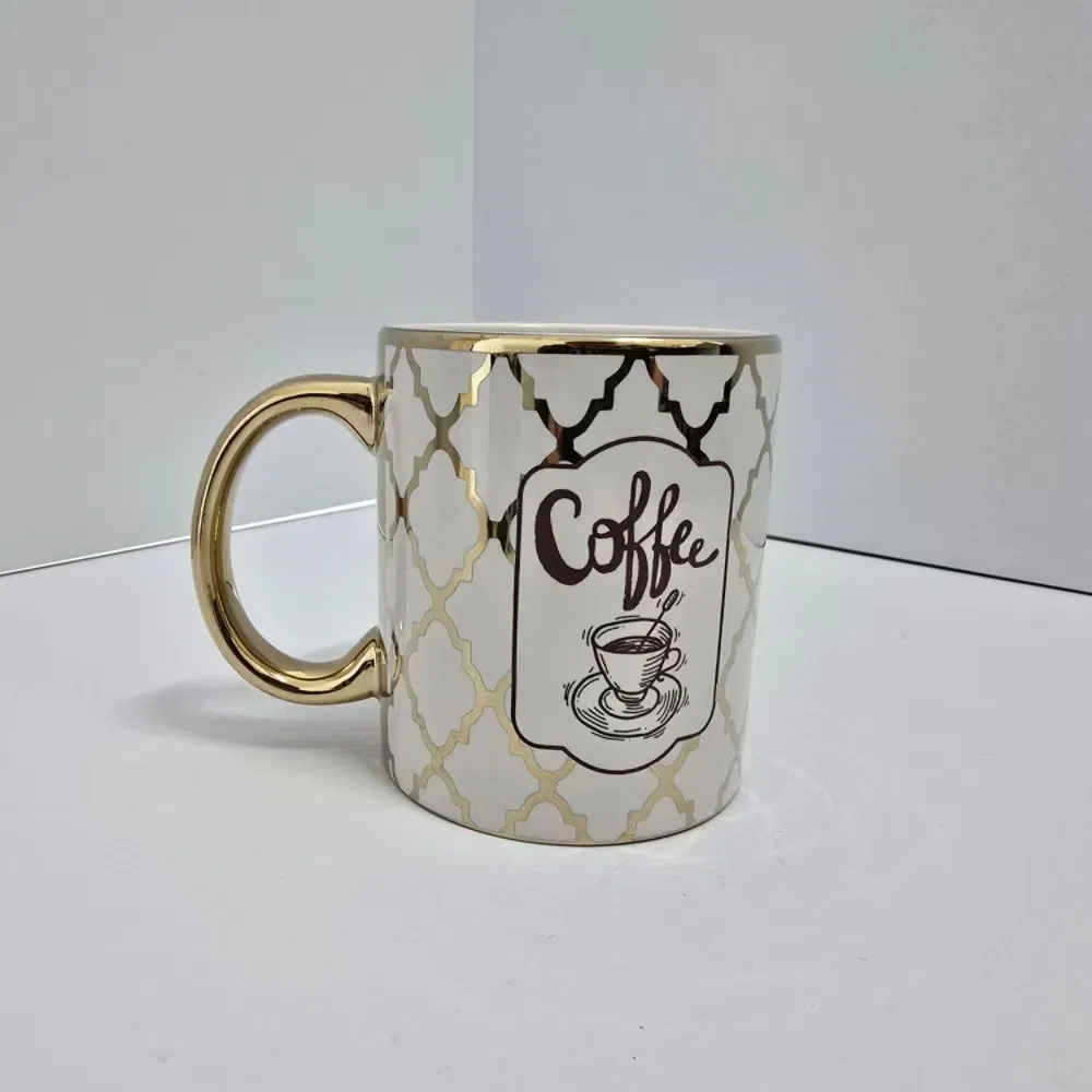 Glossy Attractive Eye Catching Shimmering Custom Coffee Tea Souvenir Exclusive Ceramic Mug