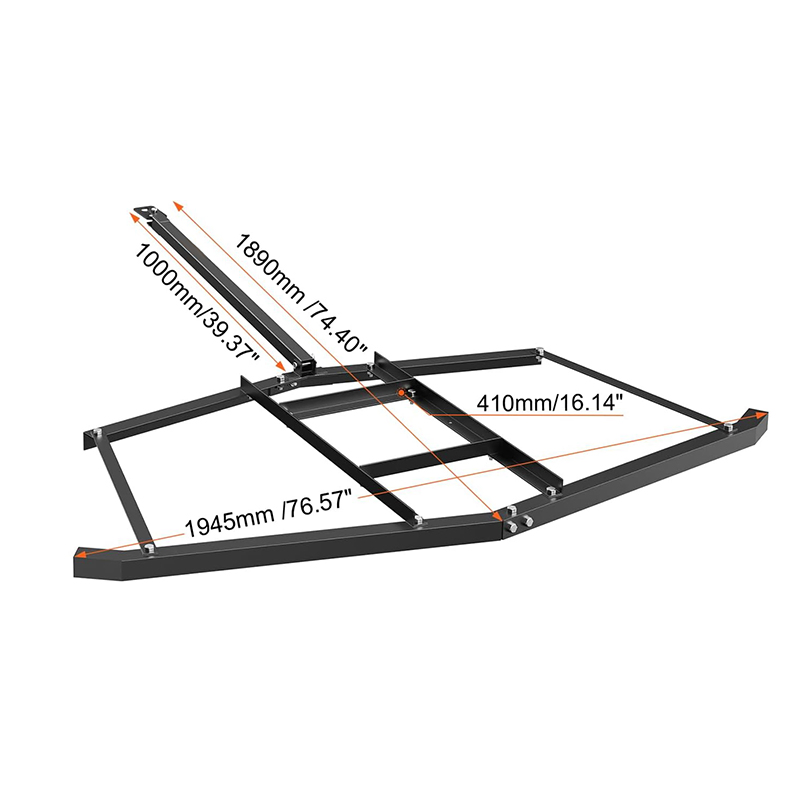 Тяжелый стальной грабли-волокуша 74 дюйма для трактора