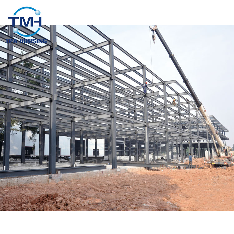 3 Storey Steel House Building Material Prefabricated Steel Deck Warehouse Shopping Mall Steel Structure Building