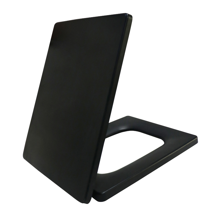 High Quality Black Urea Ceramic Square Toilet Seat Duroplast