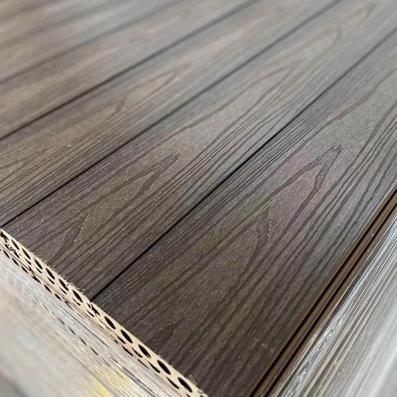 WPC Engineered Flooring Panel Swimming Pool Wood Plastic Composite Decking Co-Extrusion Board for Outdoor Terrace Patio