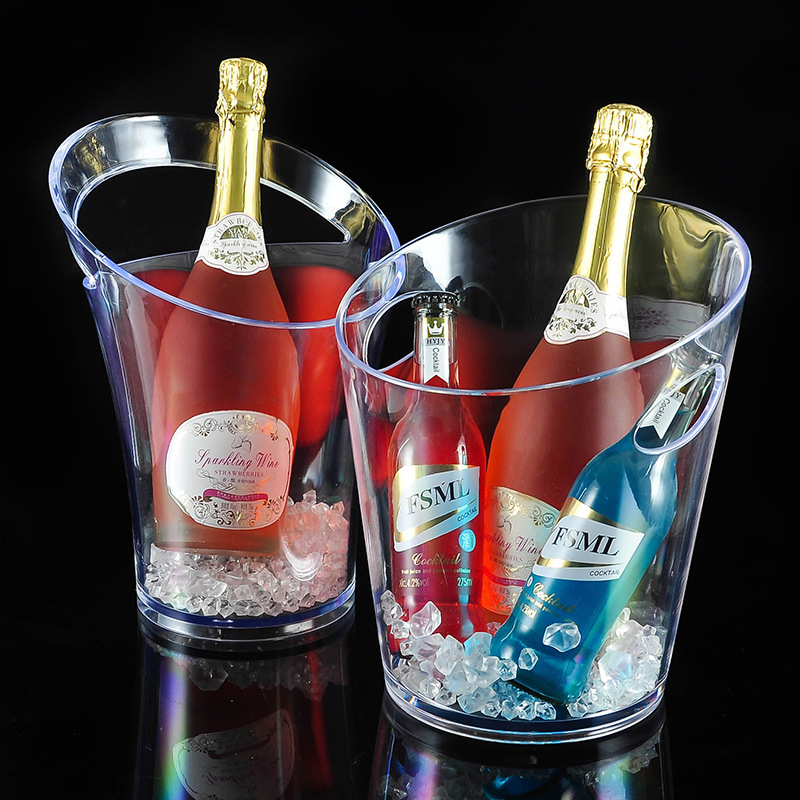 Clear Frosted 3L Ice Bucket with Handle