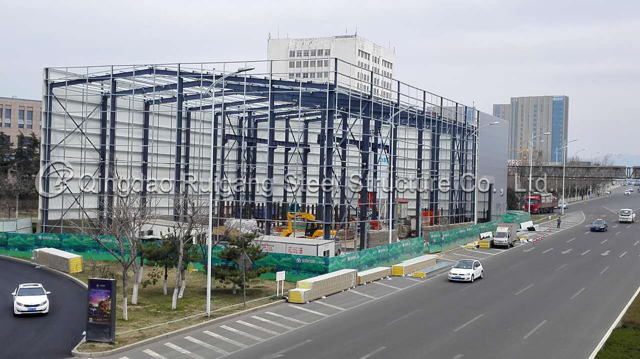 Portal Frame Steel Structure Building Construction Prefabricated Commercial Warehouse/Industrial Fabricated Workshop/Prefab Office/Farm Metal Shed for Storage