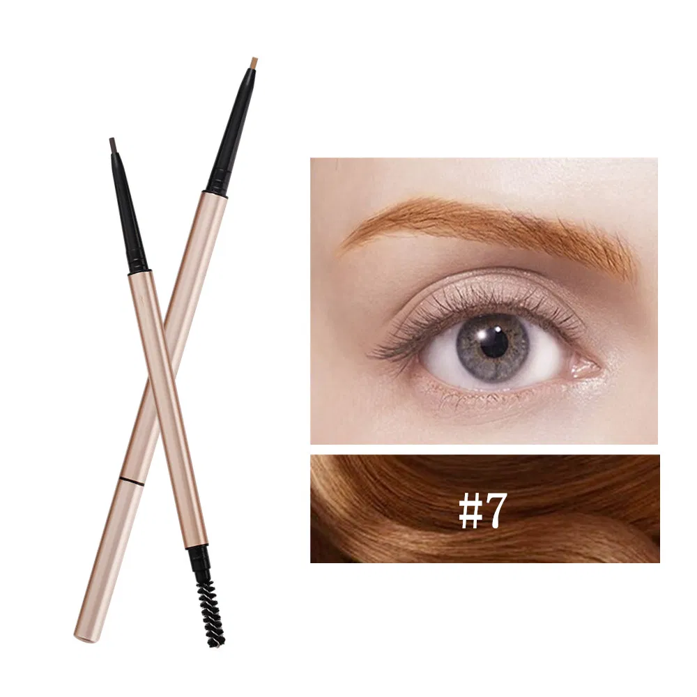 Wholesale Custom High Quality Waterproof Eyebrows Pen Vegan Dark Brown Eye Brow Private Label Eyebrow Pencil