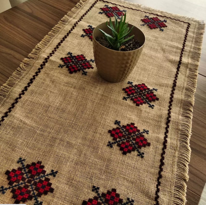 12inchx10yards No-Fray Burlap Rolls for Table Runners and Crafts