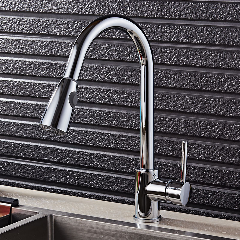 Sanitary Ware Pull out Kitchen Mixer Tap Kitchen Sink Faucets with Pull Down Sprayer