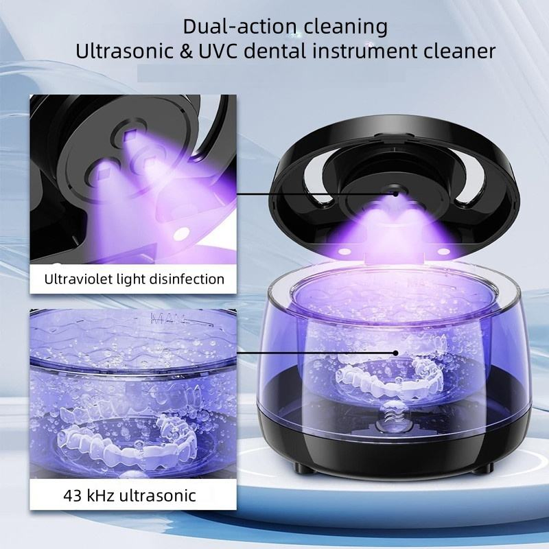Small Ultrasonic Cleaning Machine for Braces UV Electric Toothbrush Sterilizer