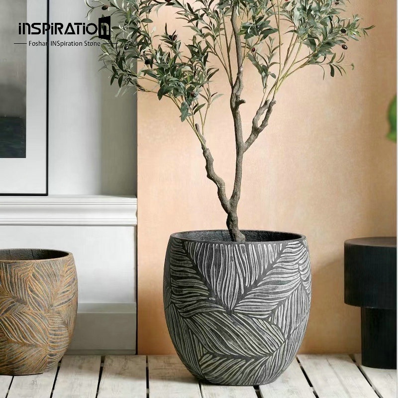 Горшки бетонные легкие для комнатных садовых растений