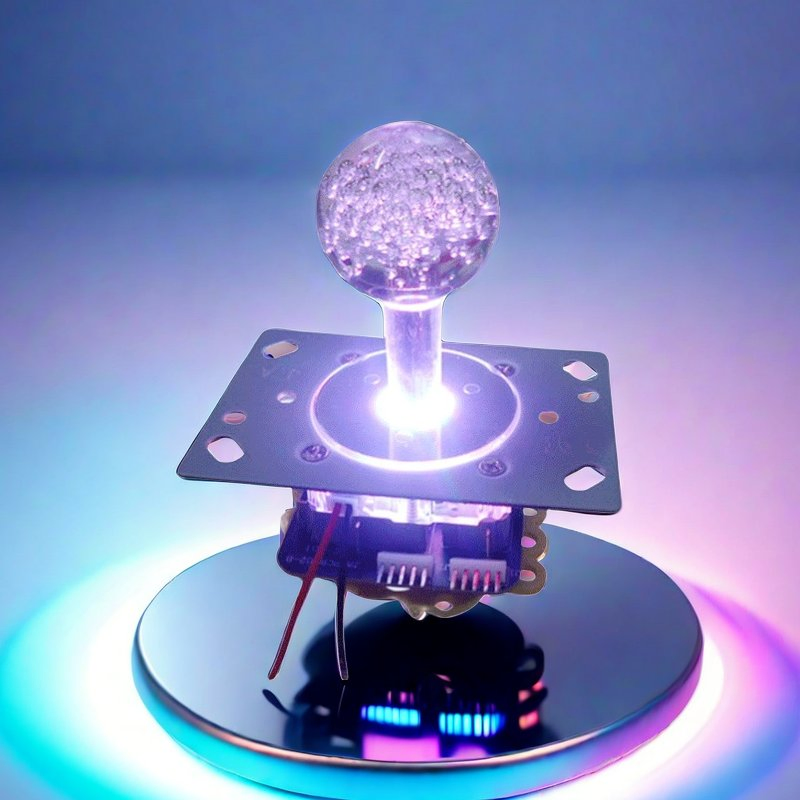 Medium Model Double Plug Colorful Lights Arcade Game Joystick