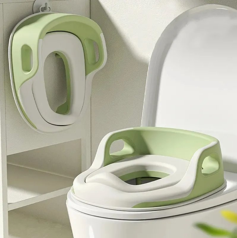 Portable Kids Toilet Training Seat with Soft PU Pad, Baby Potty