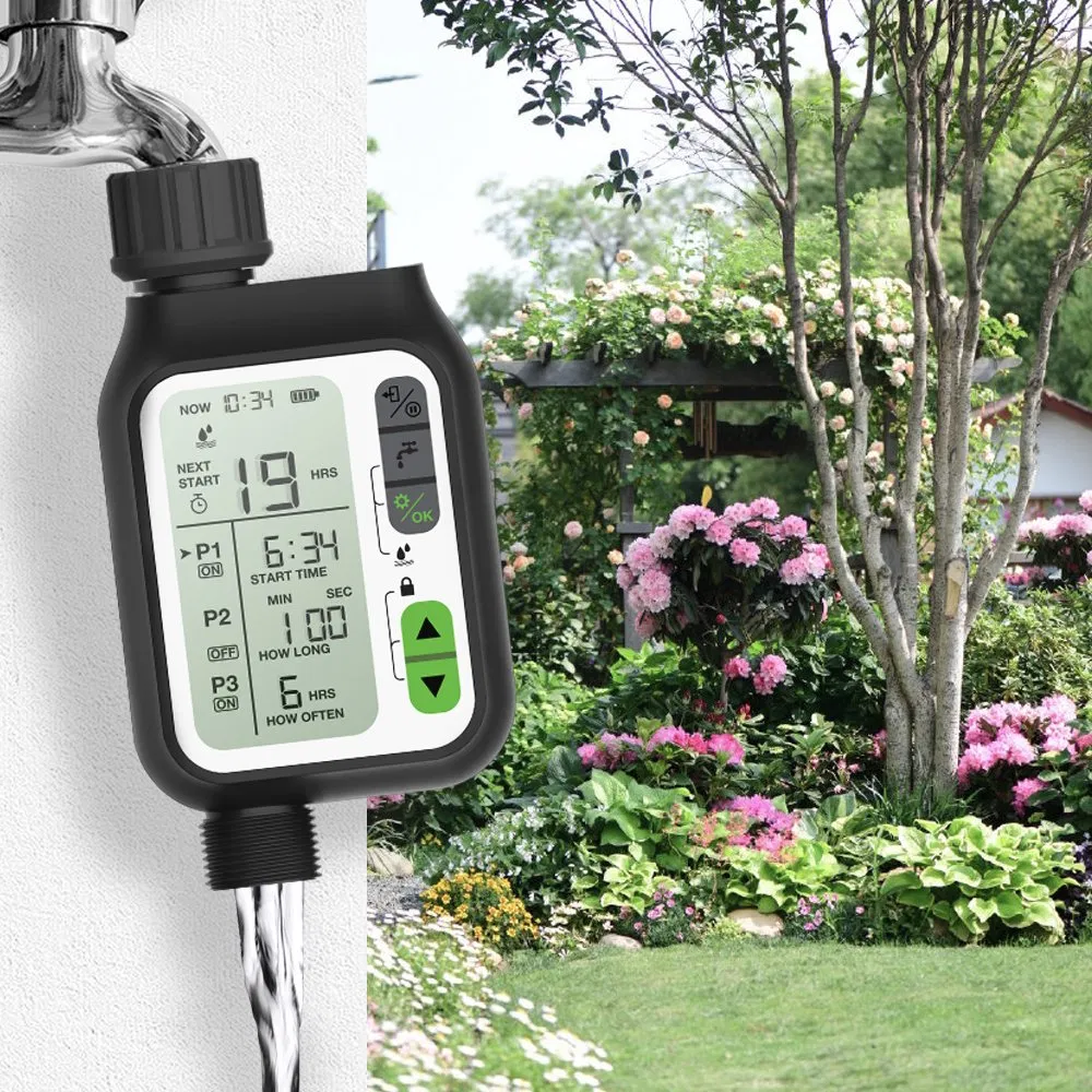 Rain Sensor Irrigation Automatic Watering Timer for Garden Farm Outdoor Use Hct-355