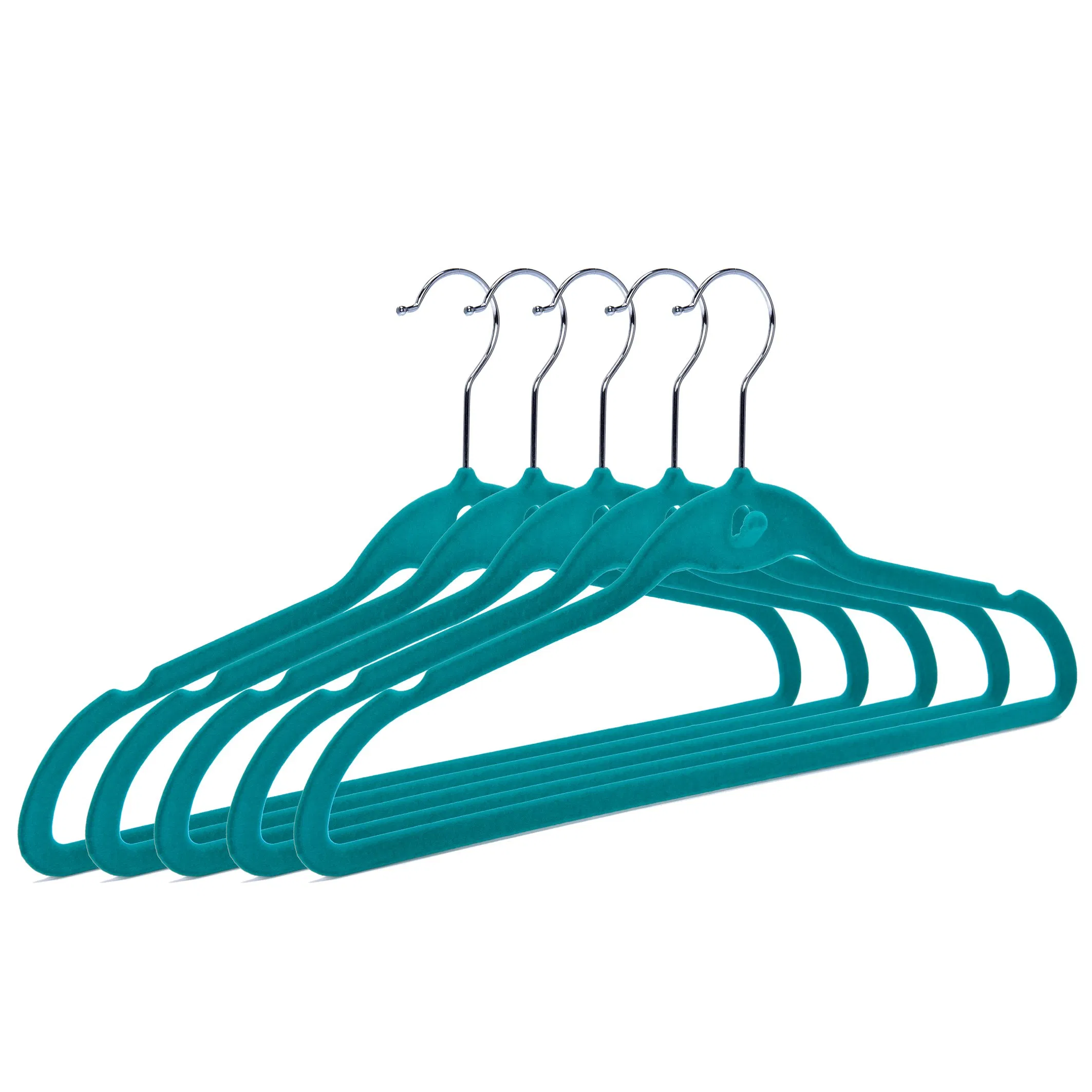 Premium Velvet Heavy Duty-50 Pack - Non Slip Ivory Suit Clothes Hanger - Hook Swivel 360 - Ultra Thin Hangers
