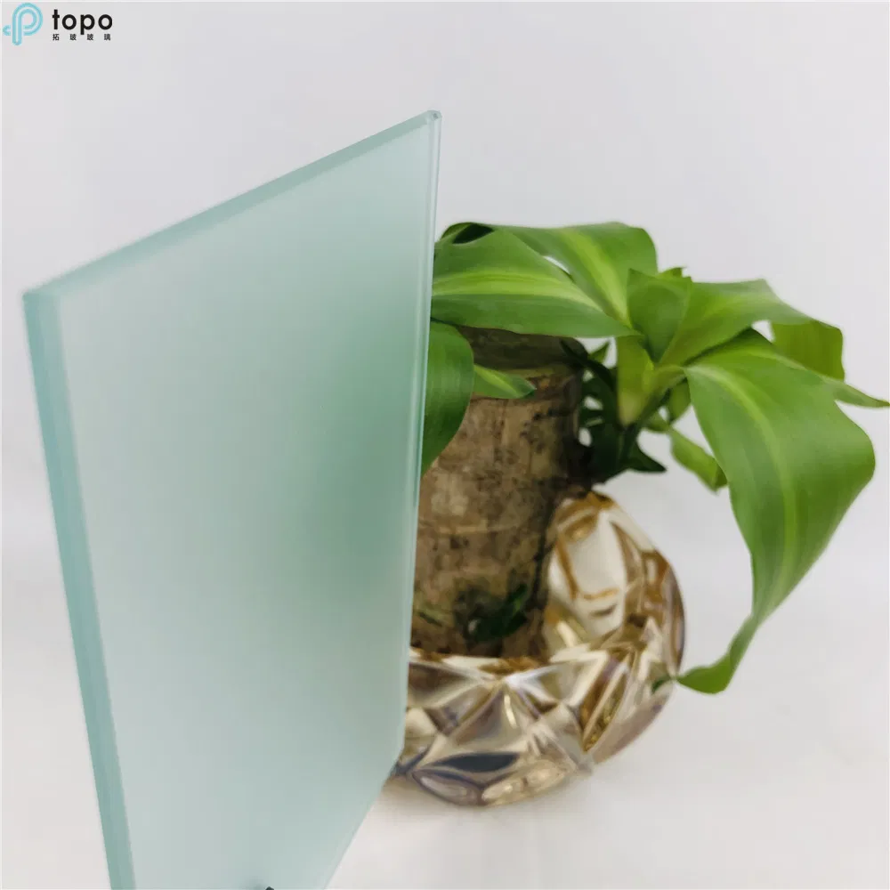 3mm-12mm Acid Etched Frosted Sandblasted Satin Glass for Shower Room (FG-TP)