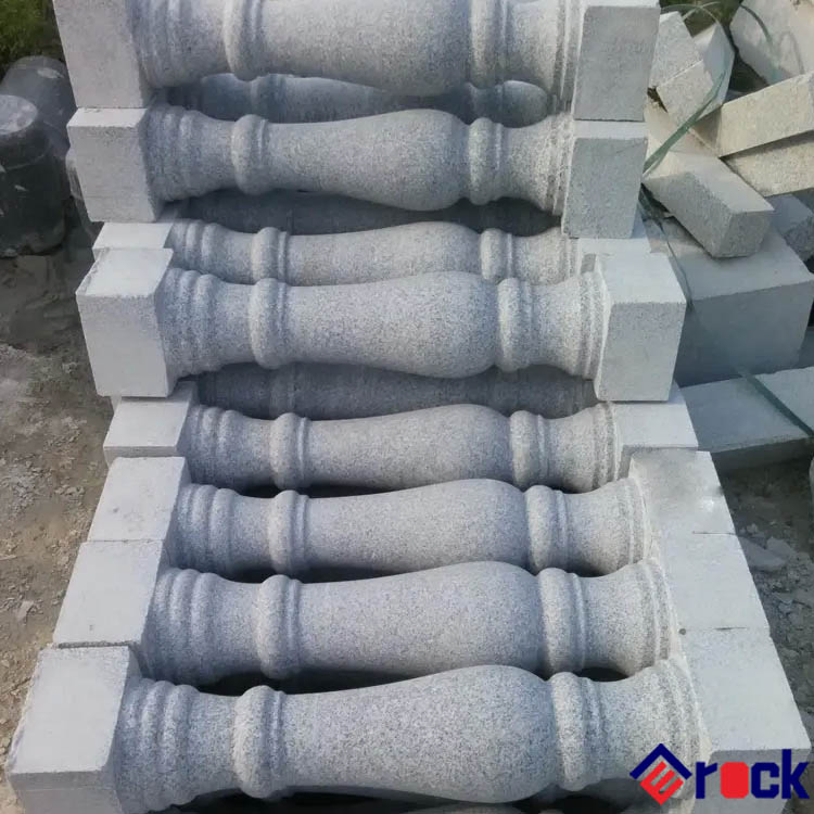 Polished Round Bottle Shape Grey/Yellow/Pink/Red/Black Granite Balusters Stone Balustrade for Stairs Steps