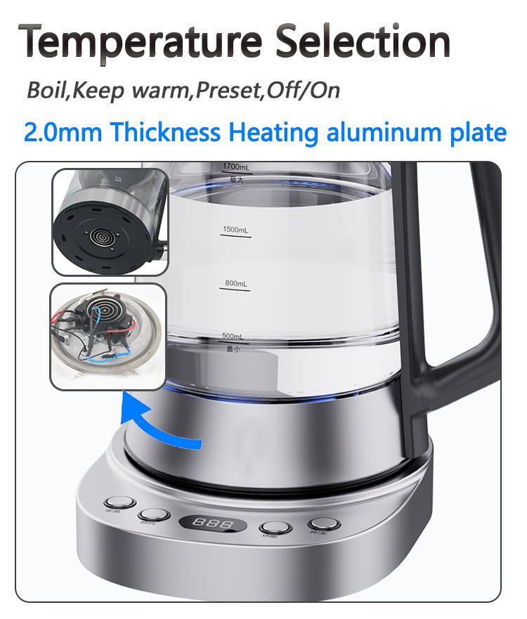 Middle East Saudi Arabia Stainless Steel Turkish Tea Maker Electric Kettle