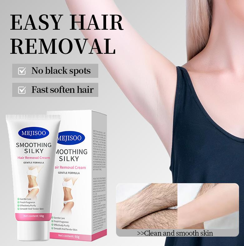 Online Wholesale Retail Natural Permanent Safe Easy Removal Gentle Painless Hair Remover Cream Fast Mild Non-Irritating Hair Removal Cream for The Whole Body